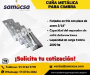 Cuña Metálica para tirantes para cimbra