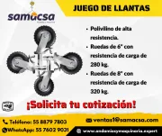 JUEGO DE LLANTAS PARA ANDAMIO 8”