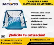 Canastilla Elevación de materiales, 500kg y 1ton