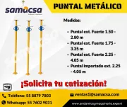 PUNTALES SAMACSA PARA CIMBRA – SOPORTE FIRME, ALTURA SEGURA