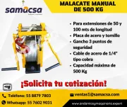 MALACATE MANUAL SAMACSA PARA HAMACA – POTENCIA Y SEGURIDAD EN ALTURA