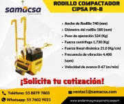 RODILLO COMPACTADOR CIPSA PR-8 – POTENCIA COMPACTA PARA GRANDES RESULTADOS