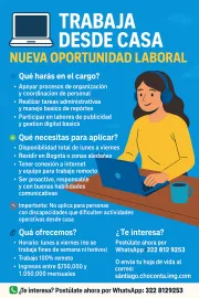 Oportunidad Laboral en Modalidad Remota