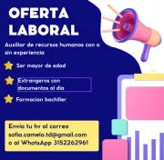Vacante con o sin experiencia