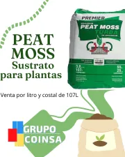 Peat moss profesional ligero rico y cien porciento natural