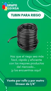Tubin de riego 1/4 – precisión en cada gota