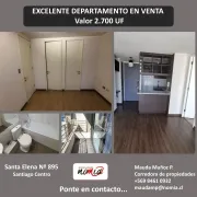 VENTA DEPARTAMENTO SANTIAGO CENTRO ESTILO MARIPOSA