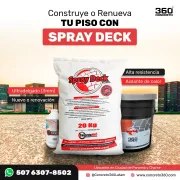 Venta de Materiales Spray Deck® – Recubrimiento Decorativo para Concreto Interior y Exterior