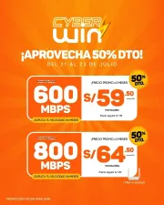 Internet Hogar en Piura - 600 Mbps desde S/59