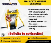 Malacate de Izado Manual 500kg – 50 y 100m Cable