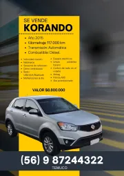 Se Vende Korando 2015