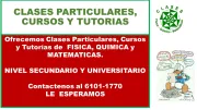 CLASES PARTICULARES Y TUTORIAS DE FISICA Y MATEMATICAS