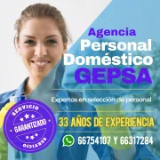 ¿Sin Empleada en su Hogar? Agencia GEPSA, 33 años