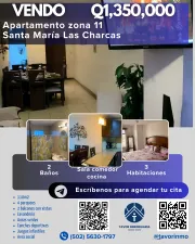 Apartamento zona 11 Santa Maria Las Charcas