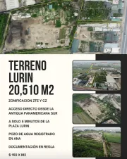 Oportunidad venta de terreno en Lurin 20510m2