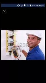 Electricista autorizado realiza trabajos a domicilio