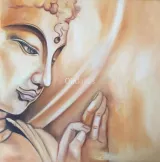 Cuadros Decoración Pintura Oleo Tela Buda