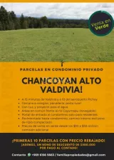 Se venden parcelas en Condominio privad/Valdivia