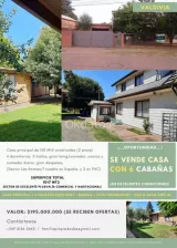 Se vende Gran Casa + 6 Cabañas, alta plusvalía