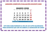 ASESORÍA COMPLETA EVALUACIÓN DOCENTE 2020